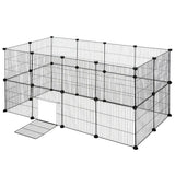 BukkitBow compacte knaagdierenren met 2 lagen, stevige panelen, ventilatie en veilige structuur, afmetingen 142x71x71cm.