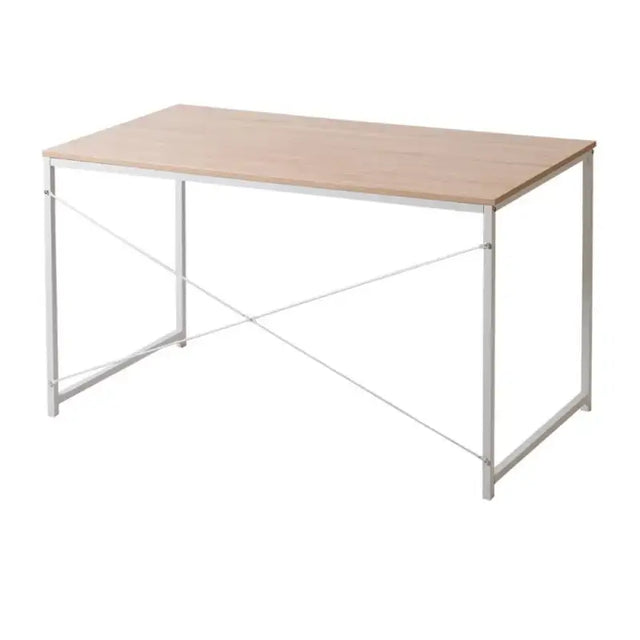 BukkitBow computertafel bureau van spaanplaat en metaal, afmetingen 120x60x70cm, zwart en modern ontwerp