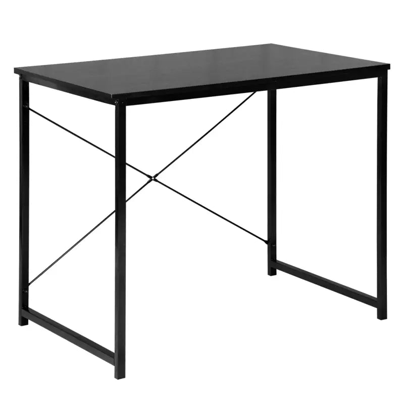 BukkitBow computertafel bureau van spaanplaat en metaal, 80x60x70cm, ideaal voor thuis of op kantoor
