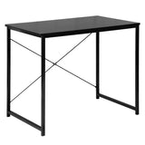 BukkitBow computertafel bureau van spaanplaat en metaal, 80x60x70cm, geschikt voor thuis of kantoorgebruik