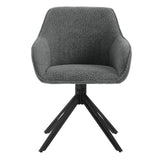 Set van 2 BukkitBow draaibare corduroy eetkamerstoelen met armleuningen, comfortabele en stijlvolle zitmeubels voor de eettafel.
