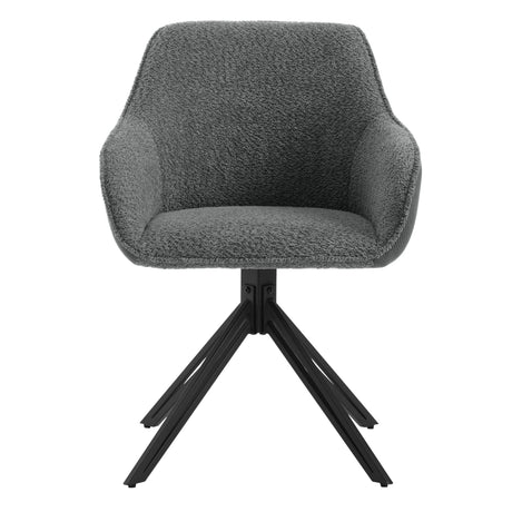 Set van 2 BukkitBow draaibare corduroy eetkamerstoelen met armleuningen, comfortabele en stijlvolle zitmeubels voor de eettafel.