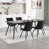 Set van 2 BukkitBow draaibare velvet eetkamerstoelen met 360 graden draaibaarheid, elegante en comfortabele zithoeken.