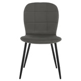 Set van 4 BukkitBow eetkamerstoelen met fluwelen zitting en metalen poten, ergonomisch ontwerp voor comfortabele eettafel.