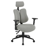 BukkitBow ergonomische bureaustoel met ademende mesh, verstelbare rugleuning en stevige metalen constructie, geschikt tot 150kg.