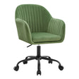 BukkitBow ergonomische bureaustoel met fluweelbekleding en hoogteverstelling, comfortabele en stijlvolle kantoorstoel.