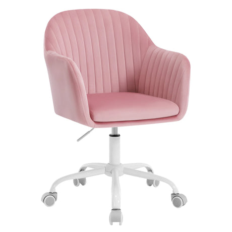 BukkitBow ergonomische bureaustoel met fluwelen bekleding, hoogteverstelbaar en comfortabel voor thuis of op kantoor.