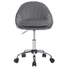 Ergonomische BukkitBow bureaustoel met wielen en kaptafelstoel design, zwart met verstelbare rugleuning en armleuningen.