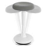 BukkitBow ergonomische bureaustoel en kruk met stoffen zitting, hoogte verstelbaar en ergonomisch ontwerp voor comfort.