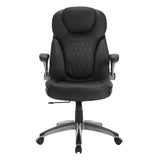 BukkitBow ergonomische bureaustoel van kunstleer met hoofdsteun, armleuningen en draaibaar ontwerp voor comfortabel zitplezier