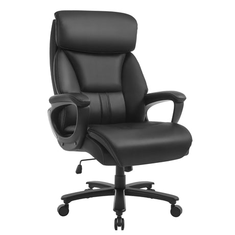 BukkitBow ergonomische bureaustoel van kunstleer met hoofdsteun, luxe en comfortabele zit voor kantoorgebruik.