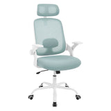 BukkitBow ergonomische bureaustoel met mesh en lendensteun, verstelbare zitting en rugleuning voor comfortabel zitten