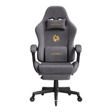 BukkitBow ergonomische gamestoel met microvezel bekleding en voetsteun, geschikt voor gamen en kantoorgebruik