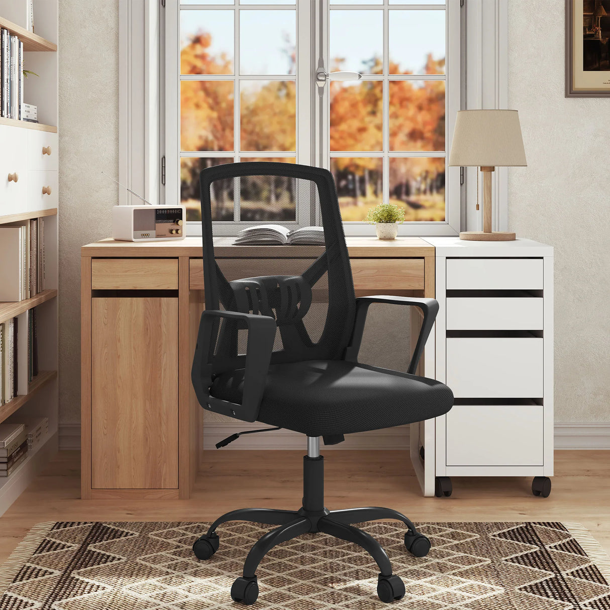 BukkitBow ergonomische gamestoel met mesh stof, inklapbaar ontwerp en stevige armleuningen voor comfortabel zitten aan bureau