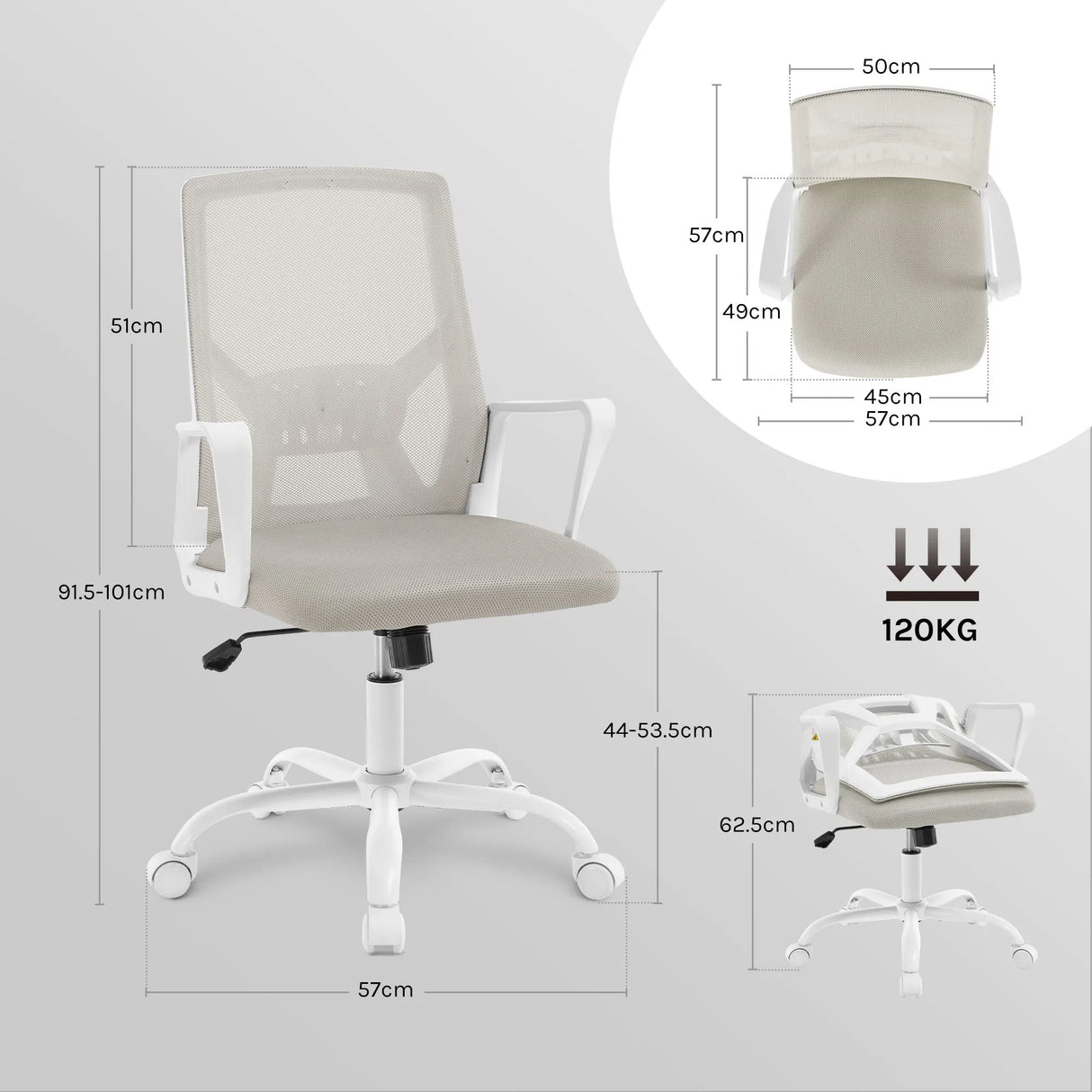 BukkitBow ergonomische gamestoel met mesh stof, inklapbaar ontwerp en verstelbare armleuningen, ideaal voor bureaustoelen