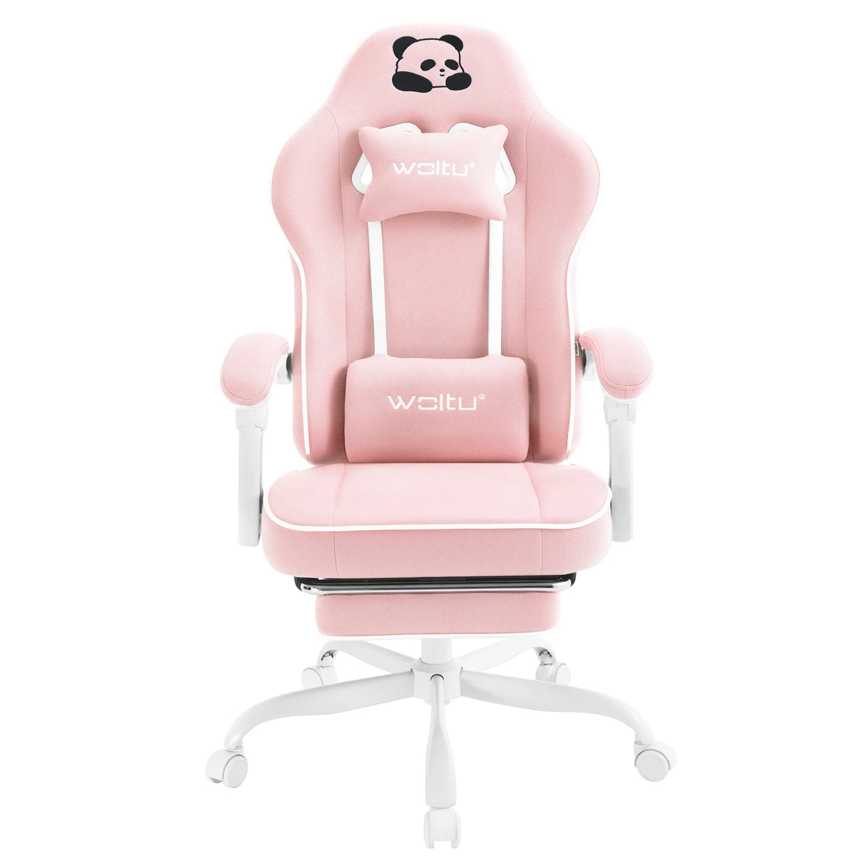 BukkitBow ergonomische gamestoel met brede zitting en voetensteun, comfortabele gaming stoel voor langdurig gebruik