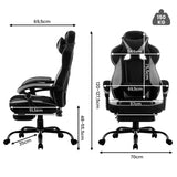 BukkitBow ergonomische gaming- en bureaustoel met kunstleder of mesh bekleding, metalen onderstel en verstelbare hoogte.