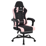 BukkitBow ergonomische gamestoel met massagefunctie, mesh-stof, voetensteun en verstelbare armleuningen voor comfortabel gamen