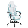BukkitBow ergonomische gaming stoel met massagefunctie, mesh-stof, verstelbare voetensteun en rugleuning voor comfortabel gamen