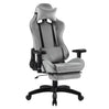 BukkitBow ergonomische gamestoel in velvet of leer met rugkussen en benenondersteuning, hoogte 43-51 cm, voor comfortabel gamen