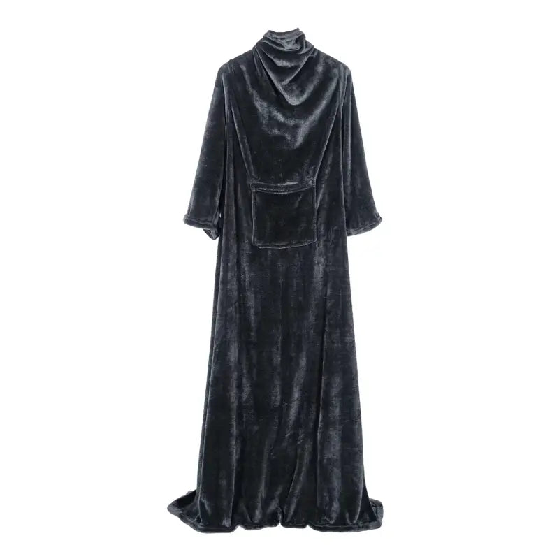 BukkitBow flanellen fleece deken met mouwen en zak, lichtgewicht en wasbaar, in verschillende maten en kleuren.