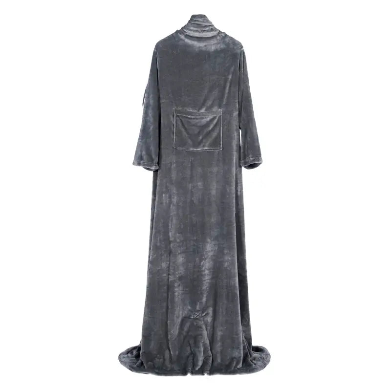 BukkitBow flanellen fleece deken met mouwen en zak, lichtgewicht onesie in verschillende maten en kleuren, wasbaar en comfortabel.