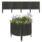 FSC Dennenhouten BukkitBow flexibele gazonrand van 203cm lang, geschikt voor tuinbestrating en siergrenzen.