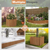 Flexibele houten gazonrand van BukkitBow, FSC Dennenhout, 203cm lang, voor een nette en flexibele tuinafscheiding