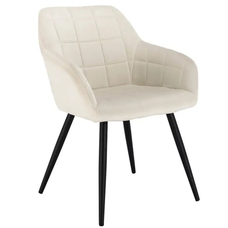 BukkitBow fluwelen eetkamerstoel met stabiel metalen frame en zithoogte van 47 cm, comfortabel en stijlvol voor dining ruimtes