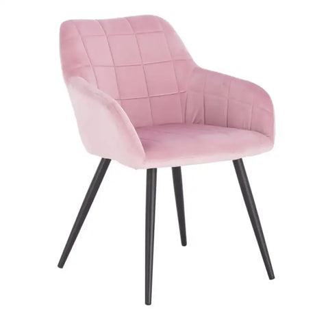 BukkitBow fluwelen eetkamerstoel met stabiel metalen frame en zithoogte van 47 cm, comfortabel en stijlvol voor de eetkamer