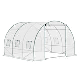 BukkitBow grote foliekas 300x200x200cm, wintervaste tuinkas met 6 vensters en stevige constructie voor tuinplanten