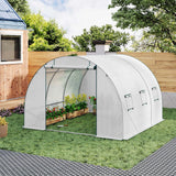 BukkitBow grote foliekas 300x200x200cm, wintervaste tuinkas met 6 ramen en stevige structuur, ideaal voor tuinplantverzorging