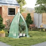 BukkitBow grote foliekas met grondzeil, polytunnel van 160x160x180cm, geschikt voor tuinbouw en plantenteelt