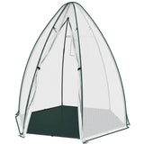 BukkitBow grote foliekas met grondzeil, polytunnel van 160x160x180cm voor tuinplanten en groente.