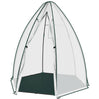BukkitBow grote foliekas met grondzeil, polytunnel van 160x160x180cm voor tuinplanten en groente.