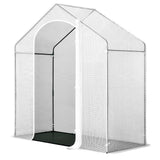 BukkitBow grote tomatenkas met puntdak, 200x80x200cm, wintervaste tuinkas voor het kweken van groenten en planten.