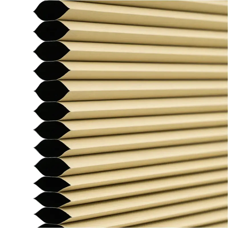 Honingraat geplooide zonnewering van BukkitBow, polyester en aluminium, 60-110 cm breed, 120 cm hoog, gordijn voor raam