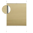 BukkitBow honingraat geperforeerd zonweringsgordijn, polyester en aluminium, 60-110 cm breed, 120 cm hoog, gemonteerd op raam.
