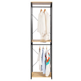 BukkitBow - Industrieel Kledingrek met 2 Roedes en Legplanken - 213 cm Hoog