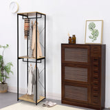 BukkitBow - Industrieel Kledingrek met 2 Roedes en Legplanken - 213 cm Hoog