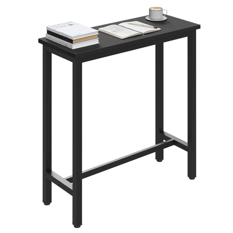 Industriële BukkitBow bartafel met metalen frame, 100cm hoog, geschikt voor bar of eetruimte, strak en modern ontwerp