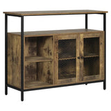 BukkitBow industriële dressoir met retro ontwerp, stevige opbergkast, 100x35x80cm, stijlvolle en veelzijdige opslagmeubel