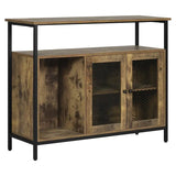Industriële BukkitBow dressoir met retro design, stevige en stijlvolle opbergkast in 100x35x80cm, veelzijdige opslagruimte.