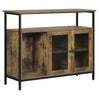 Industriële BukkitBow dressoir met retro design, stevige en stijlvolle opbergkast in 100x35x80cm, veelzijdige opslagruimte.