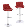 Set van 2 BukkitBow industriële velvet barkrukken met rugleuning en verstelbare zithoogte, 60-82 cm, stijlvolle en comfortabele zitopties