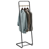 BukkitBow kledingrek met eiken rail en stevig frame, ruimtebesparend en eenvoudig te installeren, afmetingen 40x40x140 cm