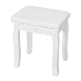 BukkitBow make-up tafel met hartspiegel, 2 grote en 2 kleine laden, inclusief kruk, afmetingen 140x75x40cm, elegant en functioneel.