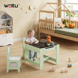 BukkitBow - Kindertafel met 2 Stoelen - Hout - Met Opbergruimte - Speelset
