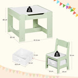 BukkitBow - Kindertafel met 2 Stoelen - Hout - Met Opbergruimte - Speelset