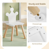 Houten BukkitBow kindertafel met twee stoelen, Montessori speelset voor kinderen, geschikt voor speelhoek of leerplek